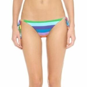 WILDFOX RAINBOW STRIPE REVERSIBLE BIKINI BOTTOM